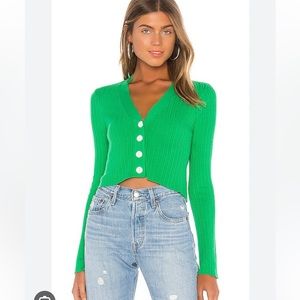 Lovers and Friends Green Hallie Cardigan- Size XXS
